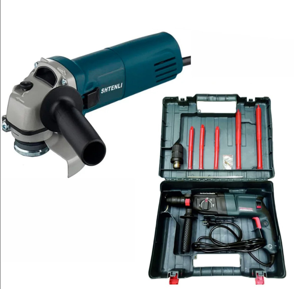 Перфоратор Shtenli 1120P + Болгарка Shtenli GA 7050 - фото1 Перфоратор Shtenli 1120P + Болгарка Shtenli GA 7050 - фото1