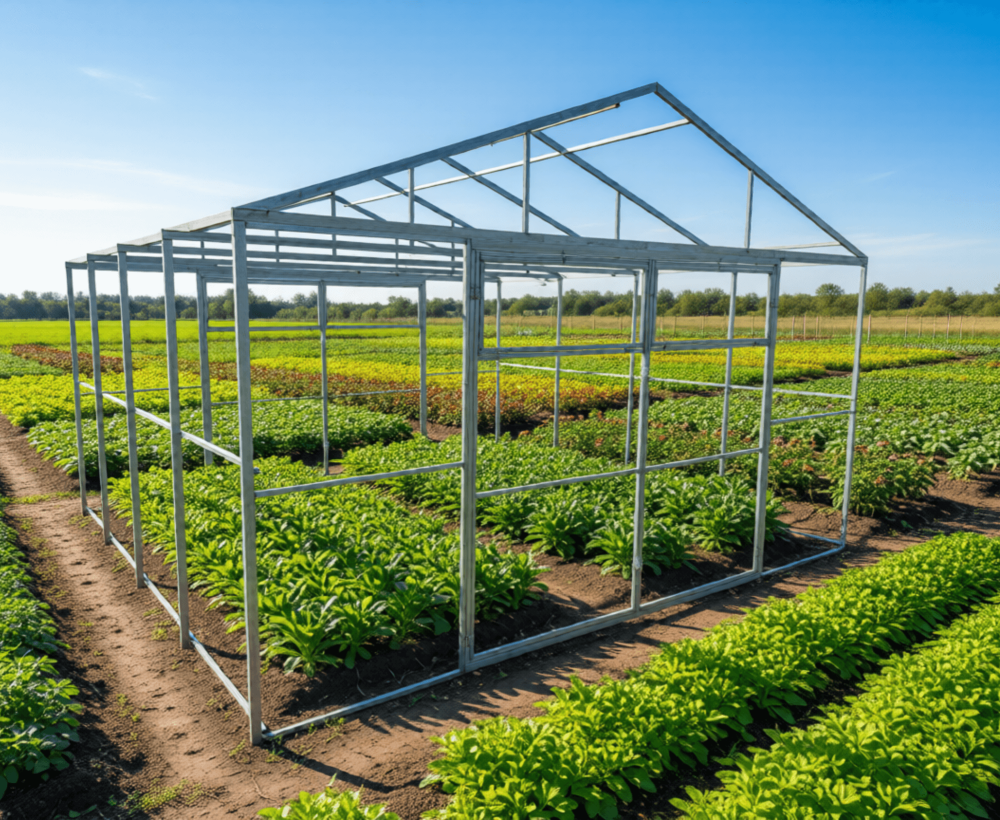 Теплица СПР 40д ширина 4 м шаг 1 м фото-2